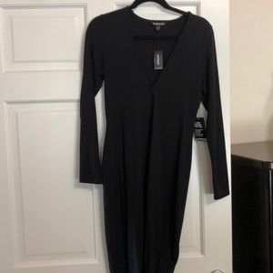 Dress plunging neck line